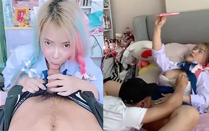 Onlyfans น้องซีแนน Bang2021 โดนผัว เลียหีคาชุดนักเรียน ก่อนสลับอมควย